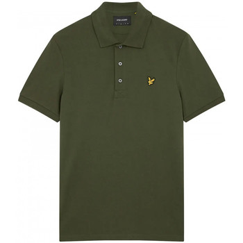 tekstylia Męskie Koszulki polo z krótkim rękawem Lyle And Scott Plain polo shirt Zielony