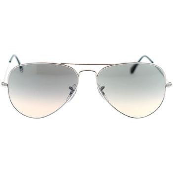 Zegarki & Biżuteria  okulary przeciwsłoneczne Ray-ban Occhiali da Sole  Aviator RB3025 003/32 Srebrny