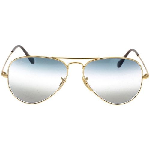 Zegarki & Biżuteria  okulary przeciwsłoneczne Ray-ban Occhiali da Sole  Aviator Metal II RB3689 001/GF Złoty