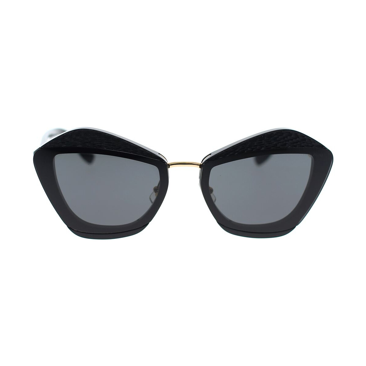Zegarki & Biżuteria  Damskie okulary przeciwsłoneczne Miu Miu Occhiali da Sole Miu Miu Charms MU01XS 01Q5S0 Czarny