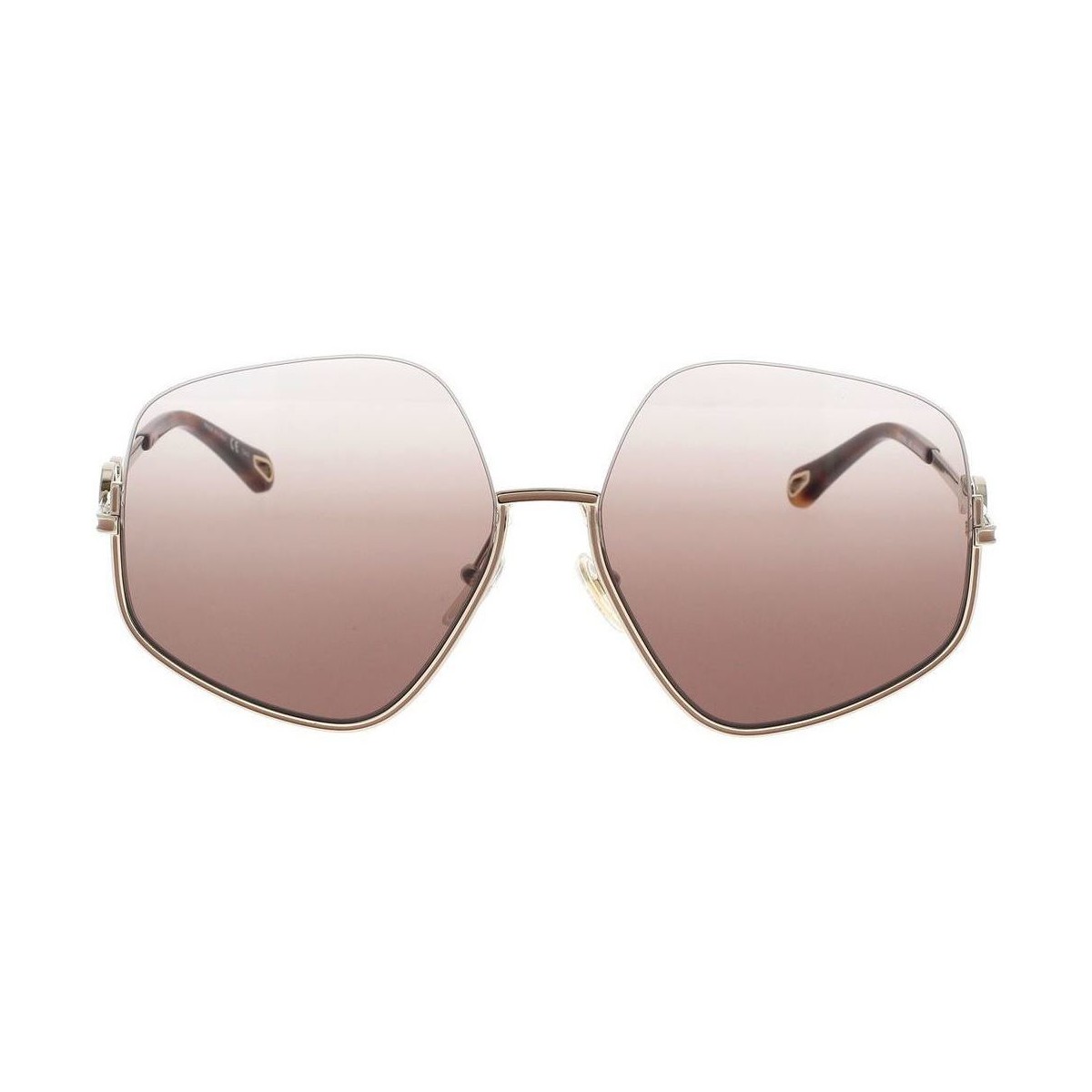 Zegarki & Biżuteria  Damskie okulary przeciwsłoneczne Chloe Occhiali da Sole Chloé CH0068S 003 Złoty