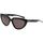 Zegarki & Biżuteria  Damskie okulary przeciwsłoneczne Balenciaga Occhiali da Sole  BB0182S 001 Black Grey Czarny