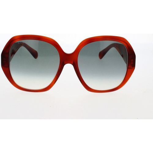 Zegarki & Biżuteria  Damskie okulary przeciwsłoneczne Gucci Occhiali da Sole  GG0796S 003 Brązowy