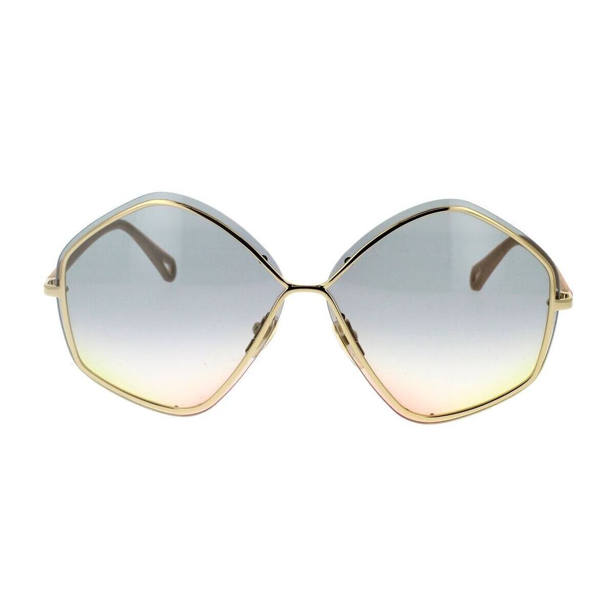 Zegarki & Biżuteria  Damskie okulary przeciwsłoneczne Chloe Occhiali da Sole Chloé CH0065S 001 Złoty