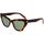 Zegarki & Biżuteria  Damskie okulary przeciwsłoneczne Yves Saint Laurent Occhiali da Sole Saint Laurent SL 466 002 Brązowy