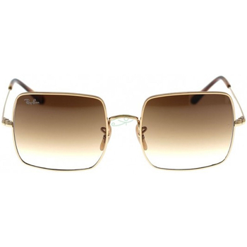 Zegarki & Biżuteria  Damskie okulary przeciwsłoneczne Ray-ban Occhiali da Sole  Square RB1971 914751 Złoty