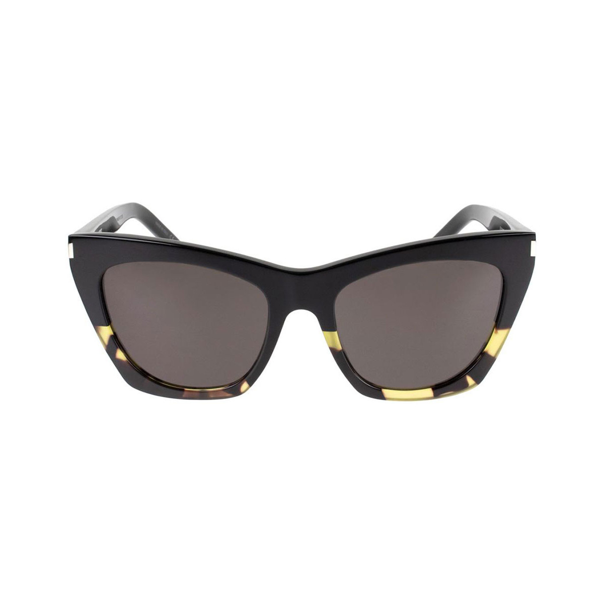 Zegarki & Biżuteria  Damskie okulary przeciwsłoneczne Yves Saint Laurent Occhiali da Sole Saint Laurent New Wave SL 214 Kate 010 Brązowy