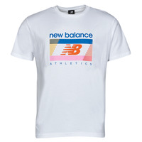 tekstylia Męskie T-shirty z krótkim rękawem New Balance ATEEH AMP TEEEE Biały