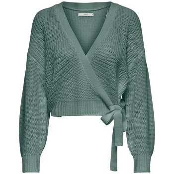 tekstylia Damskie Swetry Only Breda Wrap Cardigan - Chinois Green Zielony