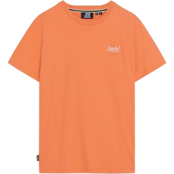 tekstylia Męskie T-shirty z krótkim rękawem Superdry 235471 Pomarańczowy