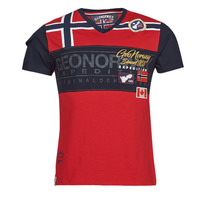 tekstylia Męskie T-shirty z krótkim rękawem Geographical Norway JARADOCK Czerwony