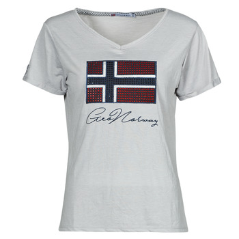 tekstylia Damskie T-shirty z krótkim rękawem Geographical Norway JOISETTE Szary