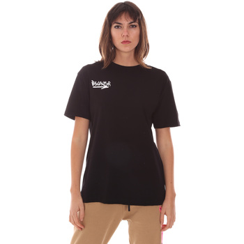 tekstylia Damskie T-shirty z krótkim rękawem Disclaimer 21IDS50965 Czarny