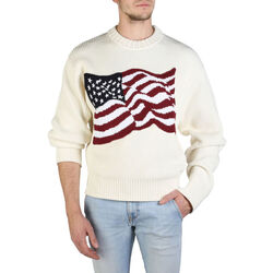 tekstylia Męskie Swetry Tommy Hilfiger - re0re00487 Biały