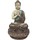 Dom Statuetki i figurki  Signes Grimalt Postacie Buddha Siedzi Modlenie Szary