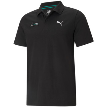 tekstylia Męskie Koszulki polo z krótkim rękawem Puma Mercedes F1 Essentials Polo Czarny