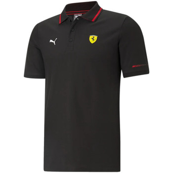 tekstylia Męskie Koszulki polo z krótkim rękawem Puma Scuderia Ferrari Race Polo Czarny