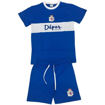 tekstylia Męskie Piżama / koszula nocna Deportivo A Coruña PIJAMA DE VERANO Azul
