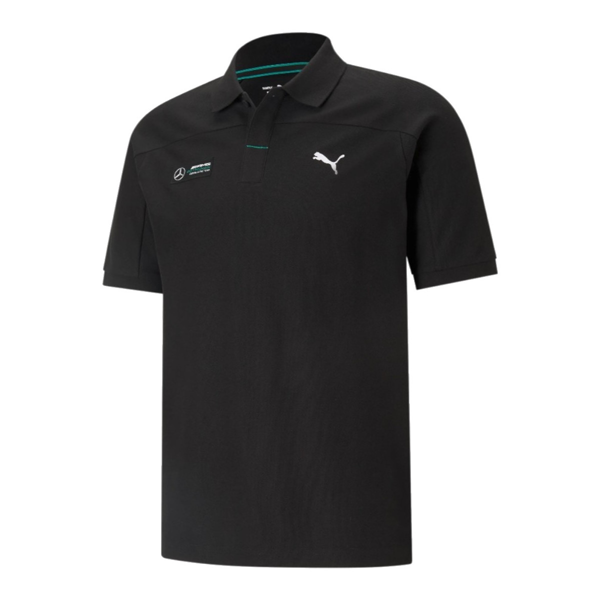 tekstylia Męskie Koszulki polo z krótkim rękawem Puma Mercedes F1 Polo Czarny