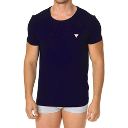 tekstylia Męskie T-shirty z krótkim rękawem Guess U77M08JR003-D780 Marine
