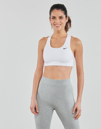 tekstylia Damskie Biustonosze Nike Swoosh Medium-Support Non-Padded Sports Bra Biały / Czarny