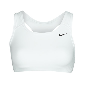tekstylia Damskie Biustonosze Nike Swoosh Medium-Support Non-Padded Sports Bra Biały / Czarny
