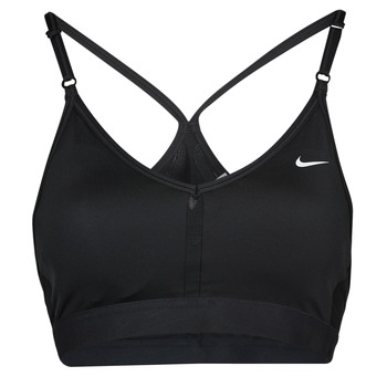 tekstylia Damskie Biustonosze Nike V-Neck Light-Support Sports Bra Czarny / Czarny / Czarny / Biały