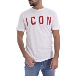 tekstylia Męskie T-shirty z krótkim rękawem Dsquared S74GD0601 Biały