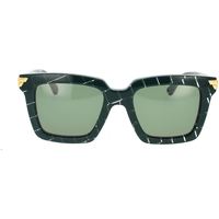 Zegarki & Biżuteria  Damskie okulary przeciwsłoneczne Bottega Veneta Occhiali da Sole  BV1005S 008 Green Zielony