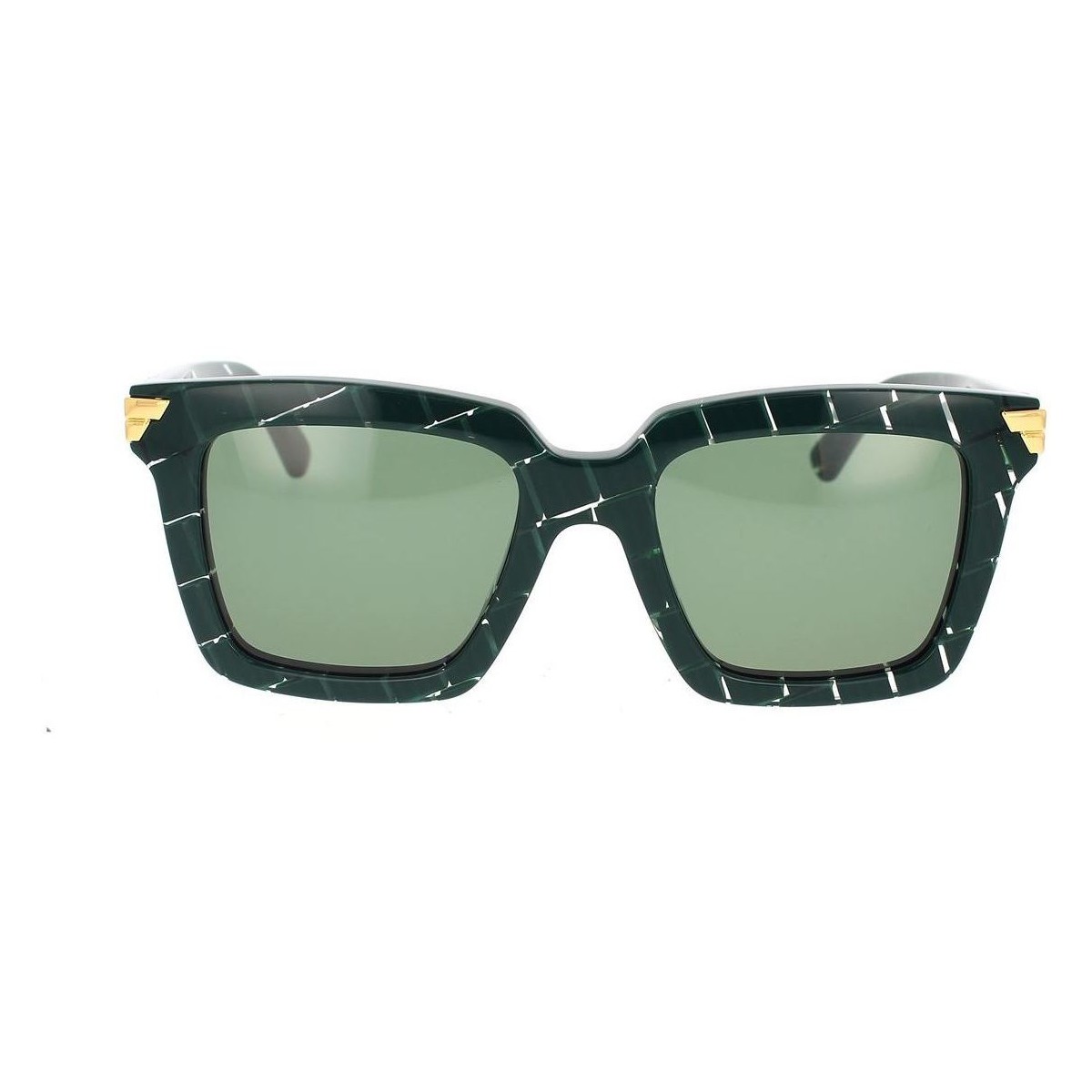 Zegarki & Biżuteria  Damskie okulary przeciwsłoneczne Bottega Veneta Occhiali da Sole  BV1005S 008 Green Kaki