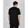 tekstylia Męskie T-shirty z krótkim rękawem Les Hommes LKT152 703 | Oversized Fit Mercerized Cotton T-Shirt Czarny