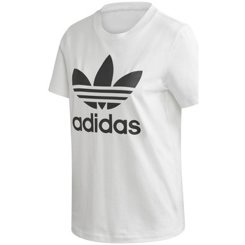 tekstylia Damskie T-shirty z krótkim rękawem adidas Originals adidas Trefoil Tee Biały