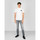 tekstylia Męskie Koszulki polo z krótkim rękawem Les Hommes LKT500 731U | Slim Fit Pique Polo with Metal Logo Biały