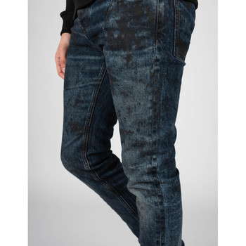 Les Hommes LKD320 512U | 5 Pocket Slim Fit Jeans Niebieski