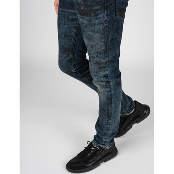 Les Hommes LKD320 512U | 5 Pocket Slim Fit Jeans Niebieski