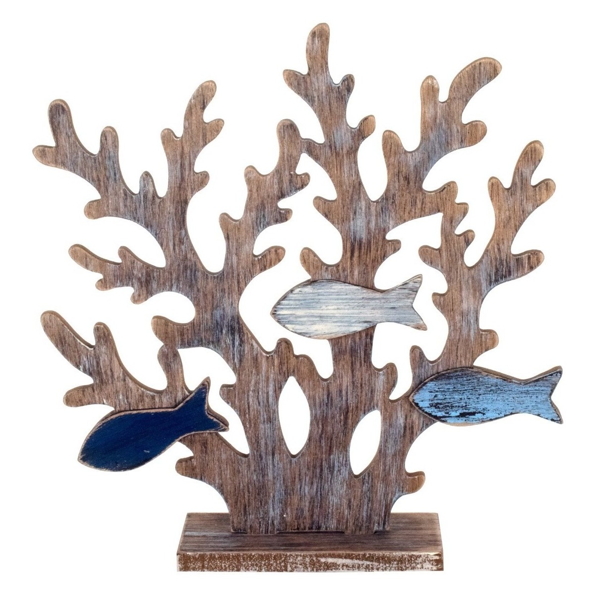 Dom Statuetki i figurki  Signes Grimalt Ornament Koralowy Z Rybami Niebieski