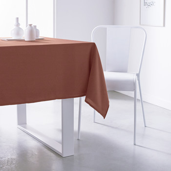 Dom Obrusy Today Nappe 150/250 Polyester TODAY Essential Terracotta Brązowy