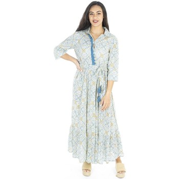 tekstylia Damskie Sukienki długie Isla Bonita By Sigris Długa Sukienka Midi. Beżowy