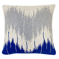Dom Poduszki Malagoon Wave knitted cushion blue (NEW) Niebieski