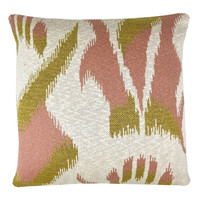 Dom Poduszki Malagoon Ikat knitted cushion lurex pink (NEW) Różowy