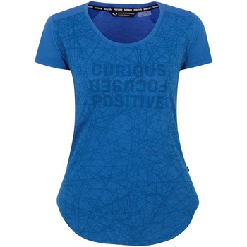 tekstylia Damskie T-shirty z krótkim rękawem Salewa T-shirt  Alpine Hemp Print 28115-8620 niebieski