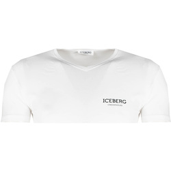 tekstylia Męskie T-shirty z krótkim rękawem Iceberg  Biały