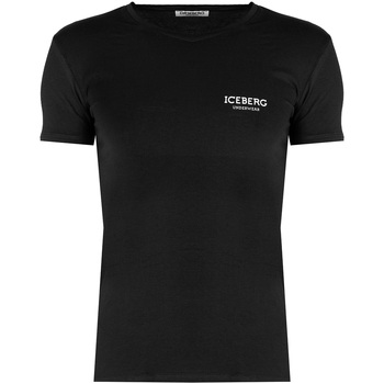 tekstylia Męskie T-shirty z krótkim rękawem Iceberg  Czarny