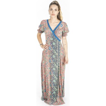 tekstylia Damskie Sukienki długie Isla Bonita By Sigris Długa Sukienka Midi. Różowy