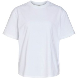 tekstylia Damskie Bluzy Object Fifi T-Shirt - Bright White Biały