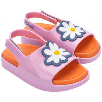 Buty Dziecko Sandały Melissa MINI  Cloud Slide + Fábula B - Pink Orange Różowy
