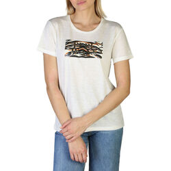 tekstylia Damskie T-shirty z krótkim rękawem Pepe jeans - caitlin_pl505145 Biały