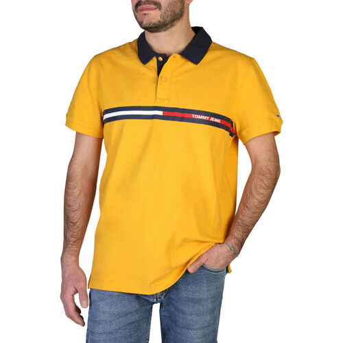 tekstylia Męskie Koszulki polo z krótkim rękawem Tommy Hilfiger - dm0dm13295 Żółty