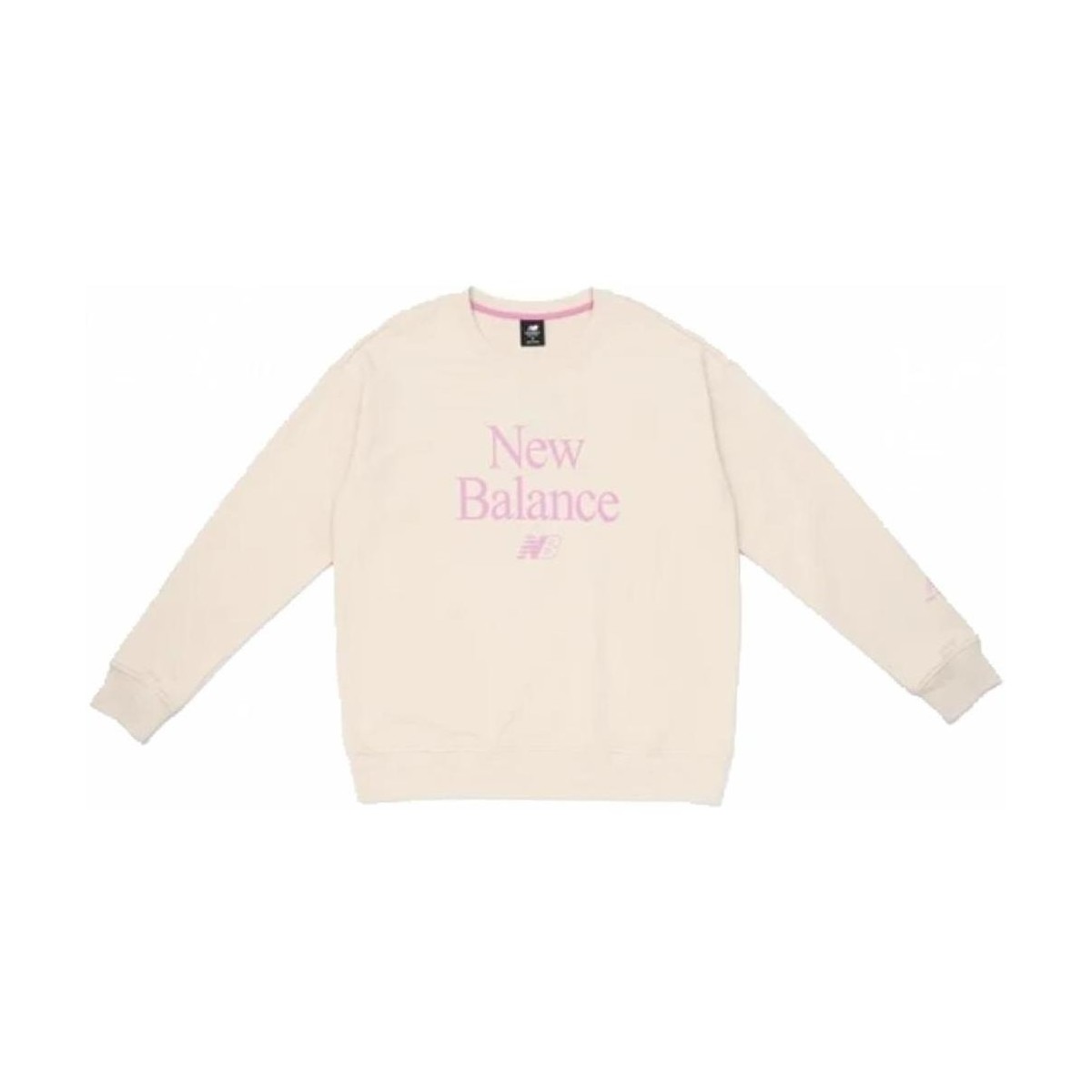 tekstylia Damskie Bluzy New Balance  Beżowy