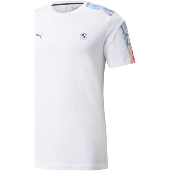 tekstylia Męskie T-shirty z krótkim rękawem Puma BMW M Motorsport T7 Tee Biały